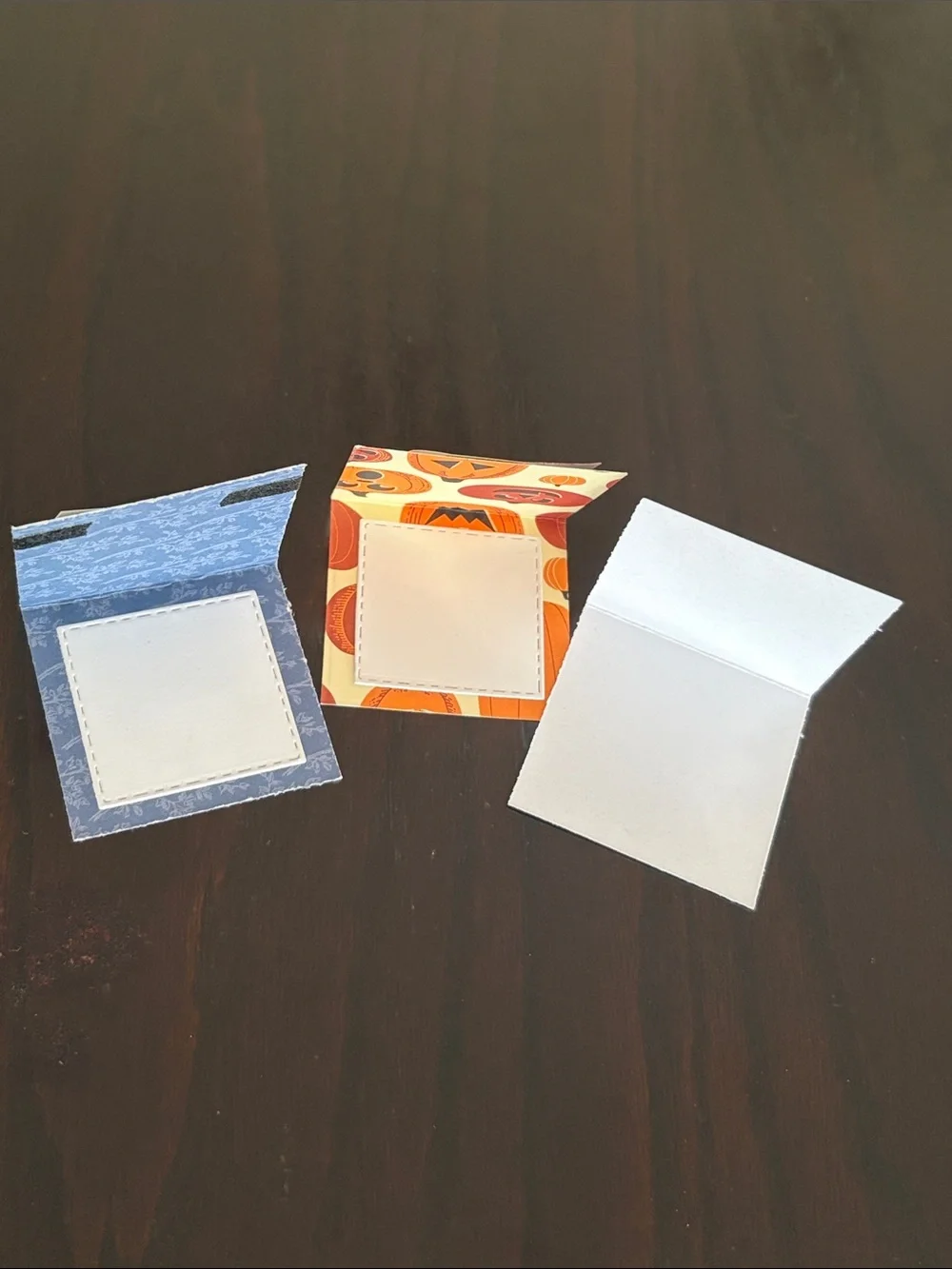 New Handmade Halloween Mini Foldable Surprise Cards - Set of 30, Colorful 2 x 2